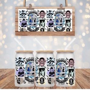 NEW Design CLEAR Glass Can with Bamboo Lid